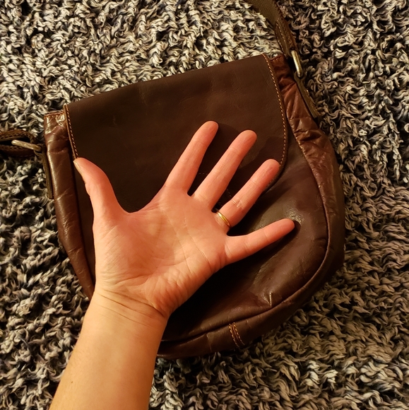 Jack Georges small distressed leather crossbody - Picture 6 of 8